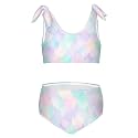 Girls Tankini Swimsuit 2 Piece Pink Unicorn Donuts Summer Beach Bikini Bathing Suit 3T