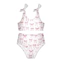 Girls Tankini Swimsuit 2 Piece Pink Unicorn Donuts Summer Beach Bikini Bathing Suit 3T