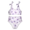 Girls Tankini Swimsuit 2 Piece Pink Unicorn Donuts Summer Beach Bikini Bathing Suit 3T