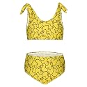 Girls Tankini Swimsuit 2 Piece Pink Unicorn Donuts Summer Beach Bikini Bathing Suit 3T