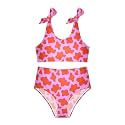 Girls Tankini Swimsuit 2 Piece Pink Unicorn Donuts Summer Beach Bikini Bathing Suit 3T
