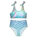 Girls Tankini Swimsuit 2 Piece Pink Unicorn Donuts Summer Beach Bikini Bathing Suit 3T