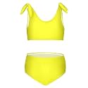 Girls Tankini Swimsuit Bathing Suit Two Piece Bikini Summer Beach Swimwear with Adjustable Strap 3-12 Years Solid Color