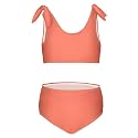 Girls Tankini Swimsuit Bathing Suit Two Piece Bikini Summer Beach Swimwear with Adjustable Strap 3-12 Years Solid Color