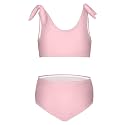 Girls Tankini Swimsuit Bathing Suit Two Piece Bikini Summer Beach Swimwear with Adjustable Strap 3-12 Years Solid Color