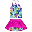 Girls Tankini Swimsuit Bathing Suits Summer Beach Swimwear Size 4-12
