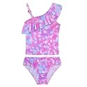Girls Tankini Swimsuit Two Piece Bathing Suit Colorful Toddler Kids Ruffle Swimwear Adjustable Strap Summer Beach