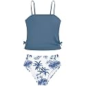 Girls Tankini Swimsuits Two Piece Bathing Suit Drawstring Swimwear Set for Girls 7-18 Years