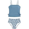 Girls Tankini Swimsuits Two Piece Bathing Suit Drawstring Swimwear Set for Girls 7-18 Years