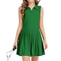 Girls Tennis Dress - Athletic Golf Outfit for Girls, Summer Workout Active Dress with Shorts Pockets
