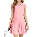 Girls Tennis Dress - Athletic Golf Outfit for Girls, Summer Workout Active Dress with Shorts Pockets