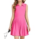 Girls Tennis Dress - Athletic Golf Outfit for Girls, Summer Workout Active Dress with Shorts Pockets