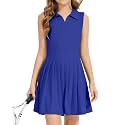Girls Tennis Dress - Athletic Golf Outfit for Girls, Summer Workout Active Dress with Shorts Pockets