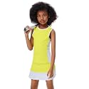Girls Tennis Golf Dress Outfit Sleeveless Tank Top and Skorts Sets Sport Skirt with Shorts Pockets 3-12Y
