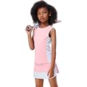 Girls Tennis Golf Dress Outfit Sleeveless Tank Top and Skorts Sets Sport Skirt with Shorts Pockets 3-12Y