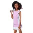 Girls Tennis Golf Dress Outfit Sleeveless Tank Top and Skorts Sets Sport Skirt with Shorts Pockets 3-12Y