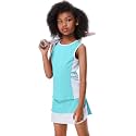 Girls Tennis Golf Dress Outfit Sleeveless Tank Top and Skorts Sets Sport Skirt with Shorts Pockets 3-12Y