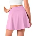 Girls Tennis Skirt with Pockets Pleated Athletic Skort Kids Golf Running School Uniform 2-in-1 Skirts Size 5-15Y