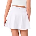 Girls Tennis Skirt with Pockets Pleated Athletic Skort Kids Golf Running School Uniform 2-in-1 Skirts Size 5-15Y