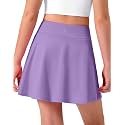 Girls Tennis Skirt with Pockets Pleated Athletic Skort Kids Golf Running School Uniform 2-in-1 Skirts Size 5-15Y