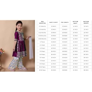 Girls Traditional Embroidered Kurta Palazzo Set Green