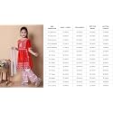Girls Traditional Embroidered Kurta Palazzo Set Green
