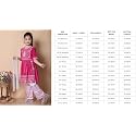 Girls Traditional Embroidered Kurta Palazzo Set Green