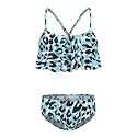 Girls Two Piece Swimsuits Bikini Bathing Suit for Kids Hawaiian Swimwear Set 3-16 Years