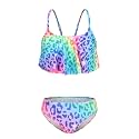 Girls Two Piece Swimsuits Bikini Bathing Suit for Kids Hawaiian Swimwear Set 3-16 Years