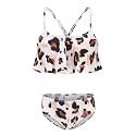 Girls Two Piece Swimsuits Bikini Bathing Suit for Kids Hawaiian Swimwear Set 3-16 Years