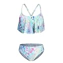 Girls Two Piece Swimsuits Bikini Bathing Suit for Kids Hawaiian Swimwear Set 3-16 Years