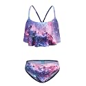 Girls Two Piece Swimsuits Bikini Bathing Suit for Kids Hawaiian Swimwear Set 3-16 Years