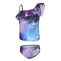 Girls Two Piece Swimsuits Hawaiian Ruffle Tankini Swimwear Bathing Suit Set