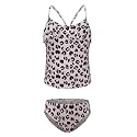 Girls Two Piece Tankini Swimsuit Hawaiian Ruffle Swimwear Bathing Suit Set