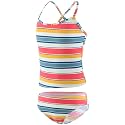 Girls Two Piece Tankini Swimsuits Hawaiian Ruffle Bathing Suit Summer Beach Swimwear Set