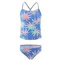 Girls Two Piece Tankini Swimsuits Hawaiian Ruffle Bathing Suit Summer Beach Swimwear Set