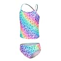Girls Two Piece Tankini Swimsuits Rainbow Striped Bathing Suit Swim Suit