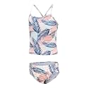 Girls Two Piece Tankini Swimsuits Rainbow Striped Bathing Suit Swim Suit