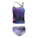 Girls Two Piece Tankini Swimsuits Rainbow Striped Bathing Suit Swim Suit