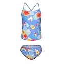 Girls Two Piece Tankini Swimsuits Tie Dye Bathing Suit Kids Hawaiian Swimwear Set 3-16 Years