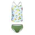 Girls Two Piece Tankini Swimsuits Tie Dye Bathing Suit Kids Hawaiian Swimwear Set 3-16 Years