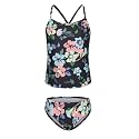 Girls Two Piece Tankini Swimsuits Tie Dye Bathing Suit Kids Hawaiian Swimwear Set 3-16 Years