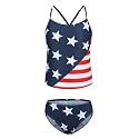 Girls Two Piece Tankini Swimsuits Tie Dye Bathing Suit Kids Hawaiian Swimwear Set 3-16 Years
