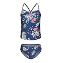 Girls Two Piece Tankini Swimsuits Tie Dye Bathing Suit Kids Hawaiian Swimwear Set 3-16 Years