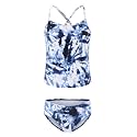 Girls Two Piece Tankini Swimsuits Tie Dye Bathing Suit Kids Hawaiian Swimwear Set 3-16 Years