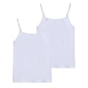 Girls Undershirts Camisole Tank Tops for Kids with Adjustable Straps Cotton Dance Cami for Teen 5-12 Years
