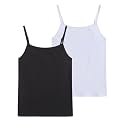 Girls Undershirts Camisole Tank Tops for Kids with Adjustable Straps Cotton Dance Cami for Teen 5-12 Years