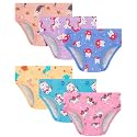 Girls Underwear 100% Cotton Panties, 6-Pack, Soft &amp; Tagless,18M-12Y