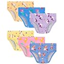 Girls Underwear 100% Cotton Panties, 6-Pack, Soft &amp; Tagless,18M-12Y