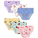 Girls Underwear 100% Cotton Panties, 6-Pack, Soft &amp; Tagless,18M-12Y